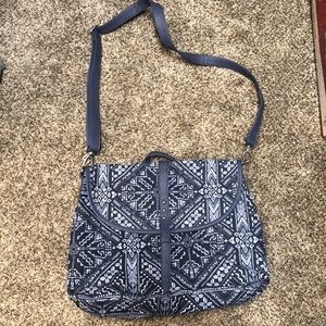 NWOT large top handle bag with long strap